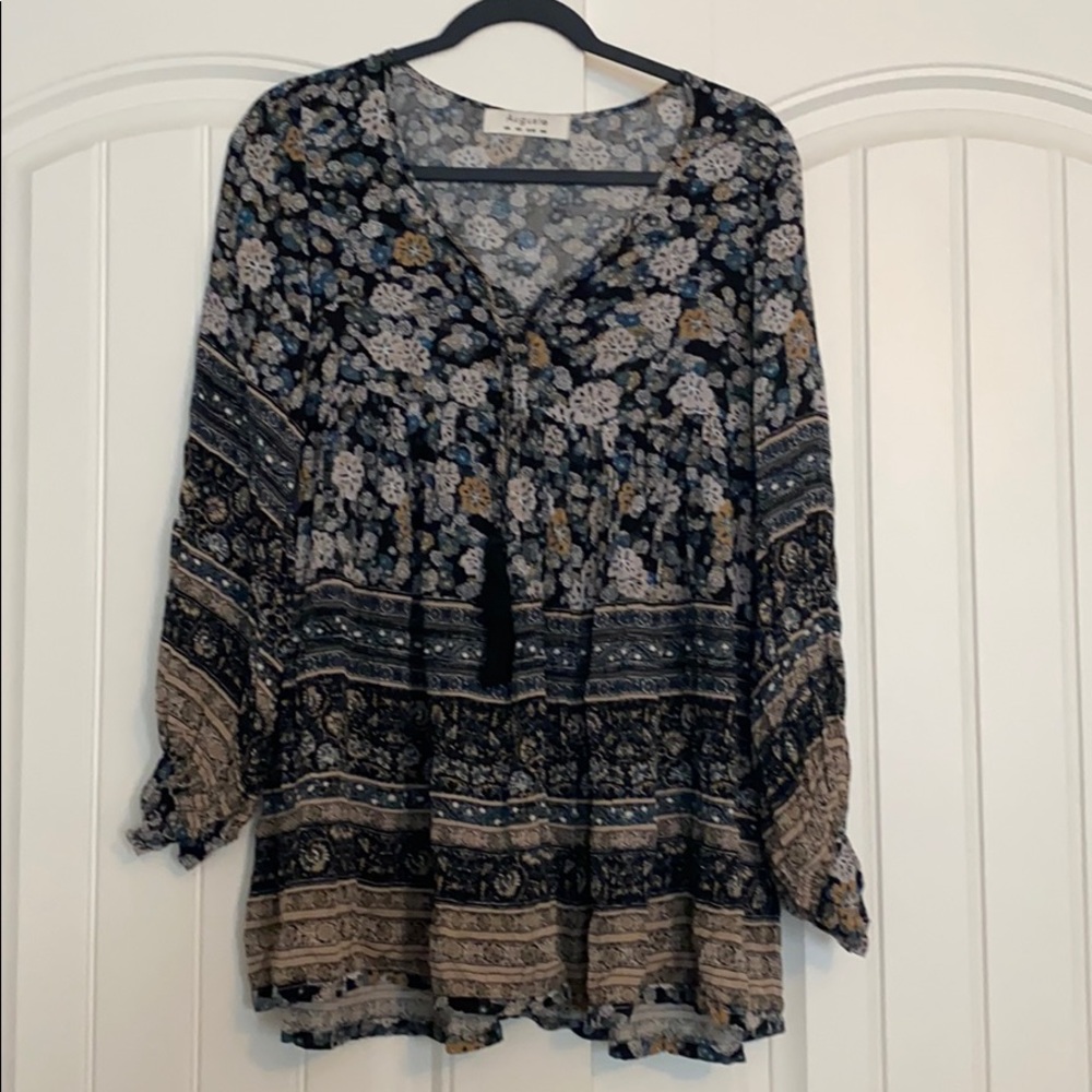 Auguste the Label tassel tie top boho Australia